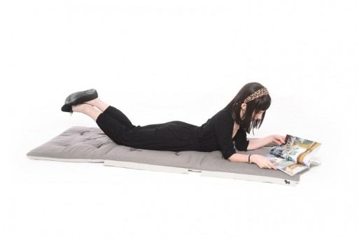 The Zip Up Tri Folding Floor Mattress Bed by The Futon Company