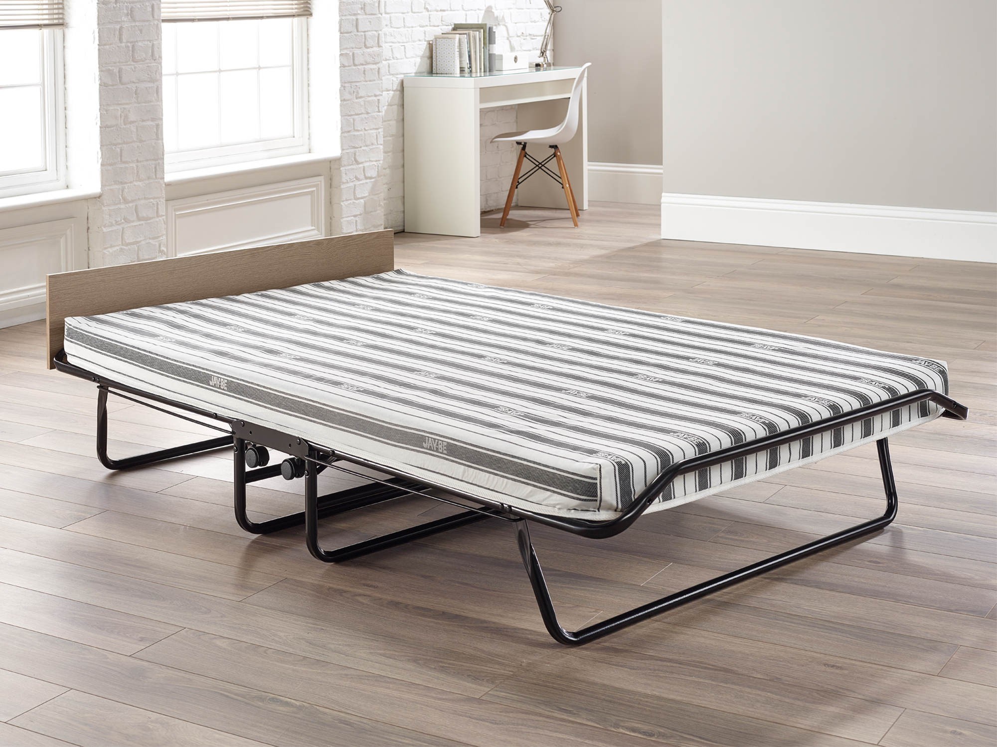 double folding bed with mattress